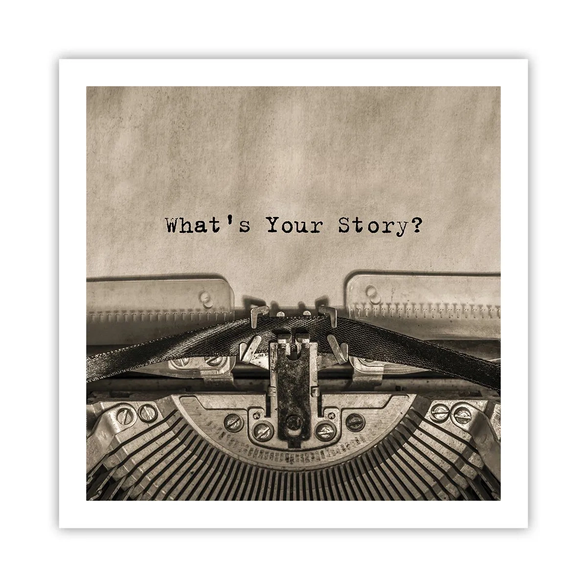 Plagát - Povedz mi - 60x60 cm