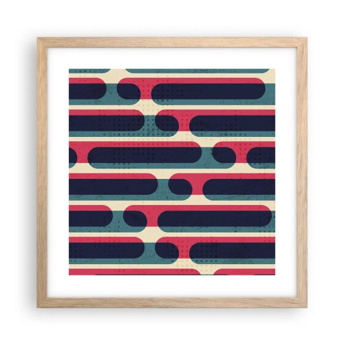 Plagát v ráme zo svetlého duba - Dovnútra a dopredu - 40x40 cm