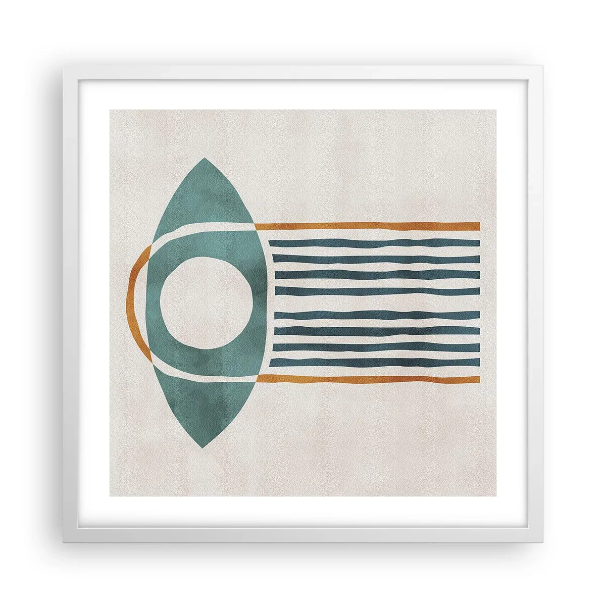 Plagát v bielom ráme - Znaky a rituály - 50x50 cm