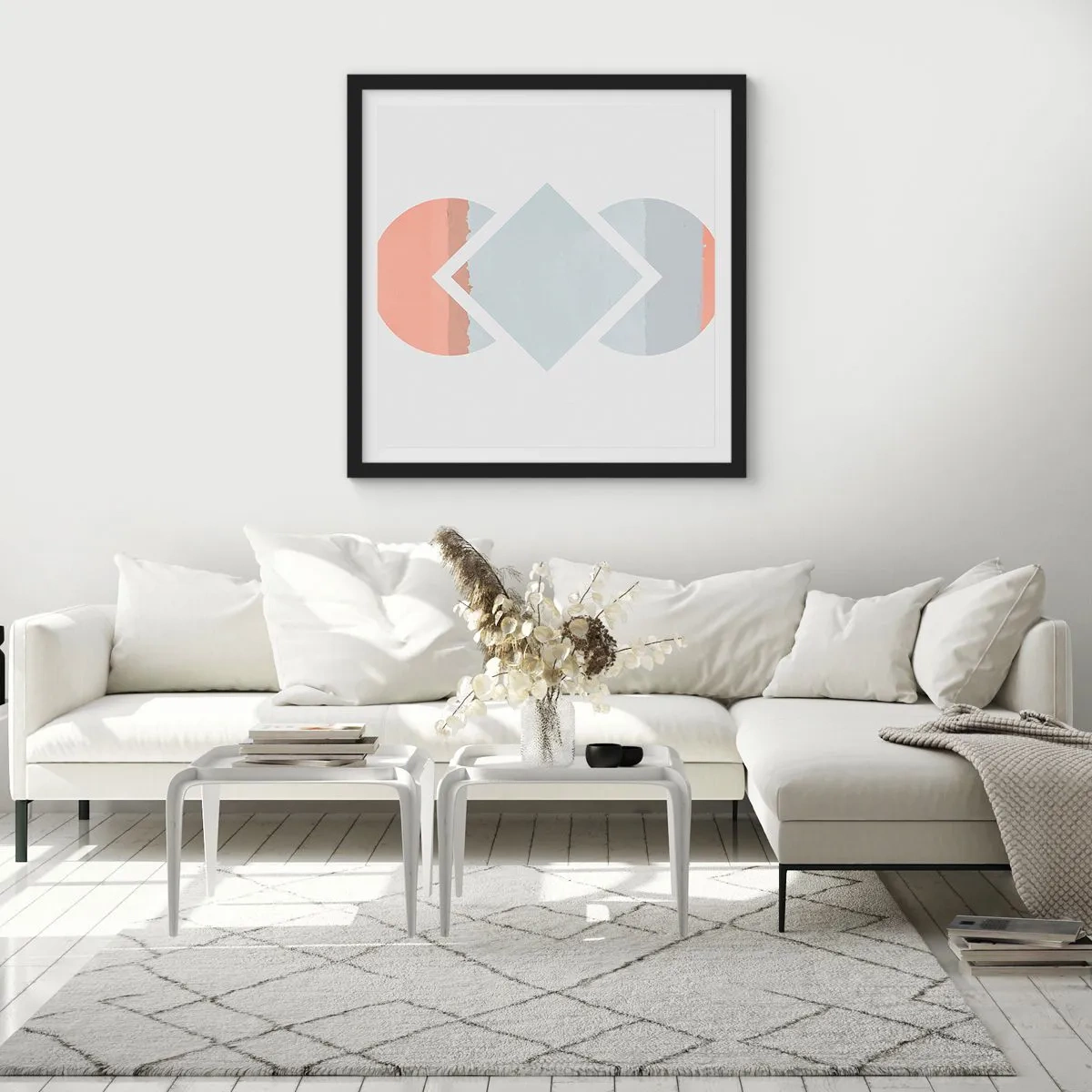 Plagát v čiernom ráme - Situácia je jasná - 60x60 cm