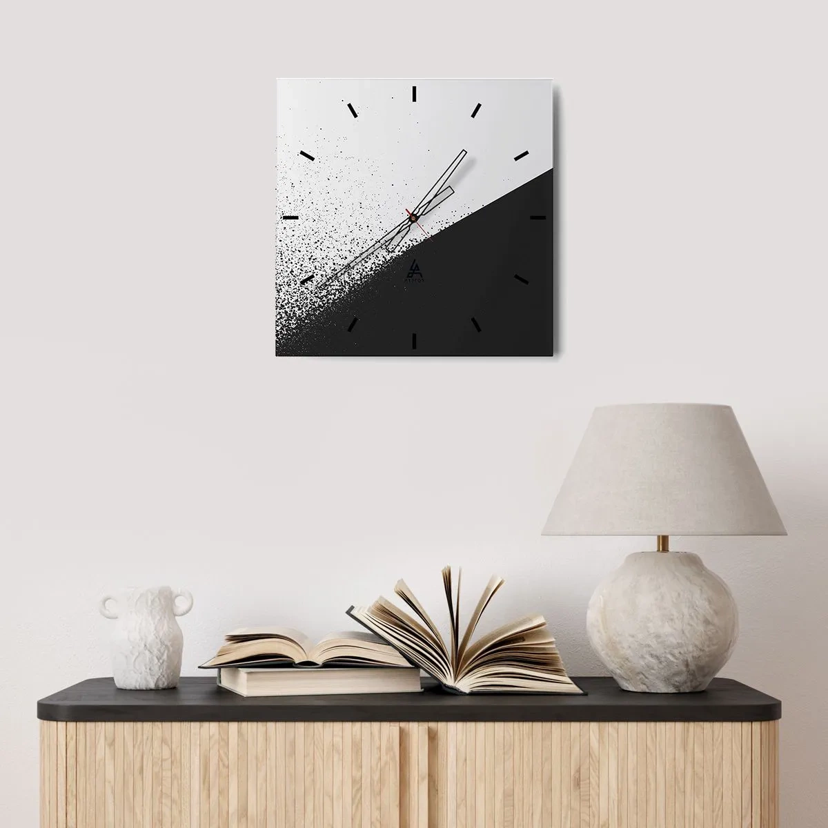 Nástenné hodiny - Rýchlejšie a rýchlejšie, viac a viac - 30x30 cm