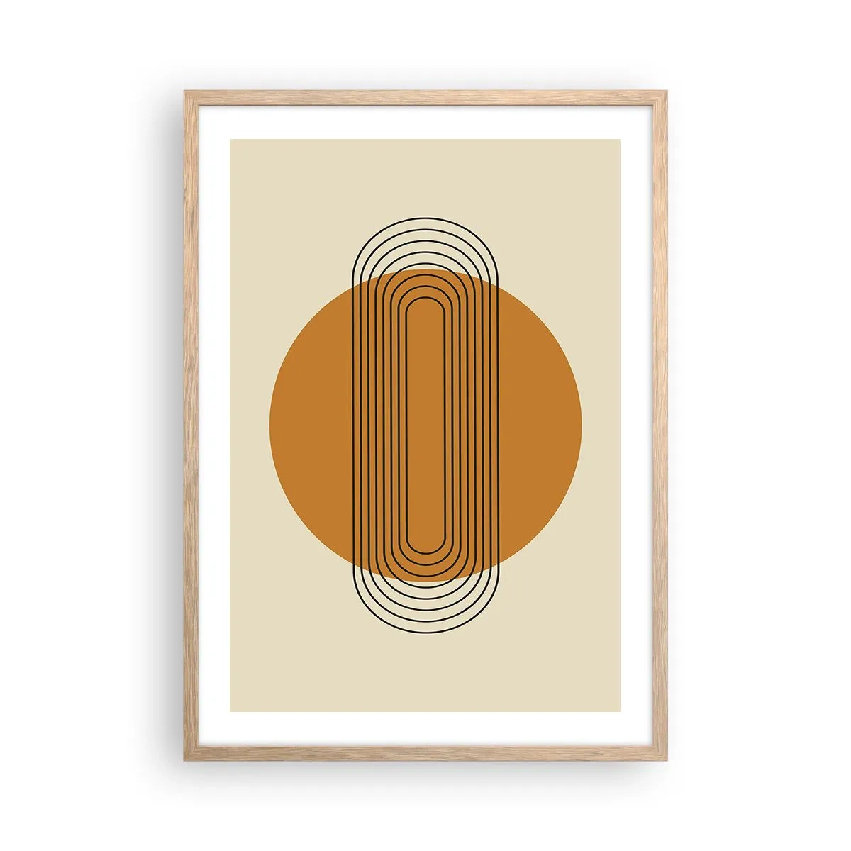 Plagát v ráme zo svetlého duba - Dokonalý plán - 50x70 cm