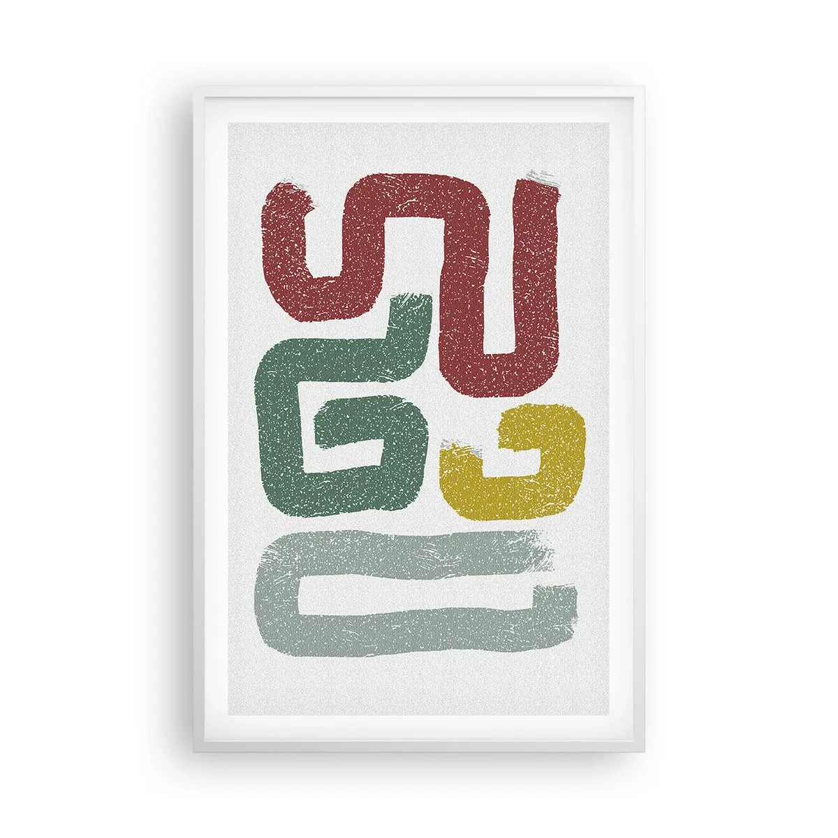 Plagát v bielom ráme - V neznámom jazyku - 61x91 cm