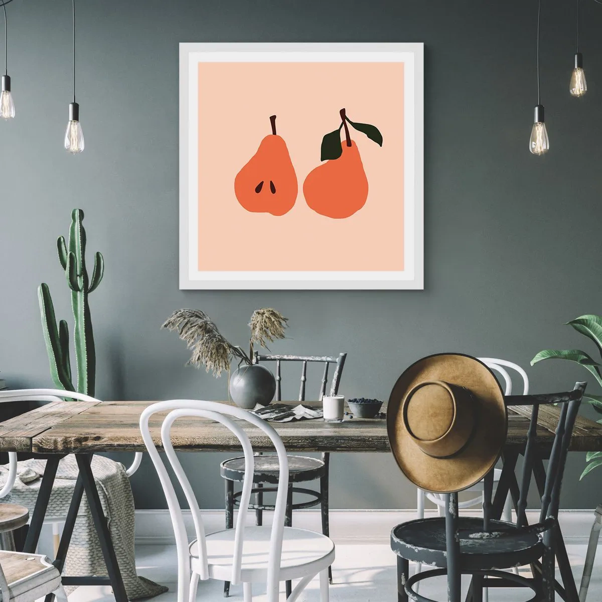 Plagát v bielom ráme - Číra sladkosť - 60x60 cm