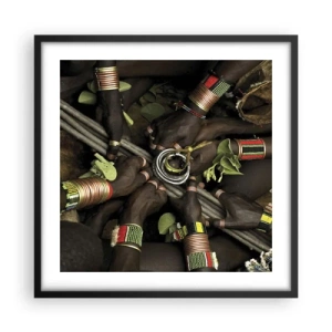 Plagát v čiernom ráme - Sme spolu - 50x50 cm