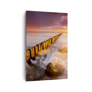 Obraz na plátne - Jemnosť vĺn - 80x120 cm