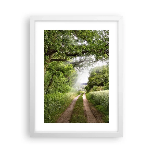 Plagát v bielom ráme - Et in Arcadia ego - 30x40 cm