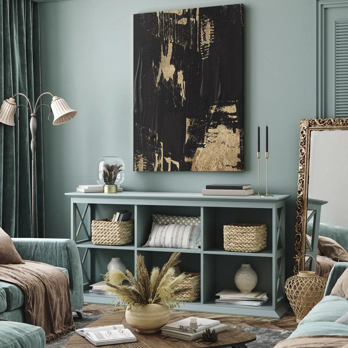 Obraz na plátne - Stopa dotyku - 45x80 cm