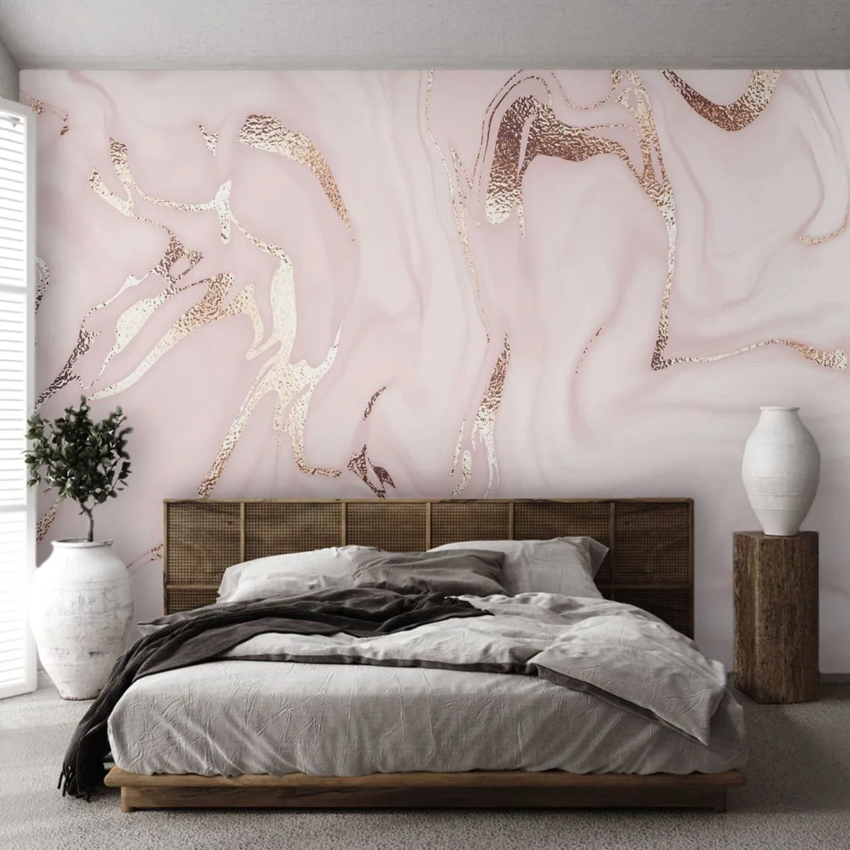 Fototapeta Premium Sand - V ružovom šialenstve - Abstrakcia, Kus, Moderné umenie - 350x256 cm