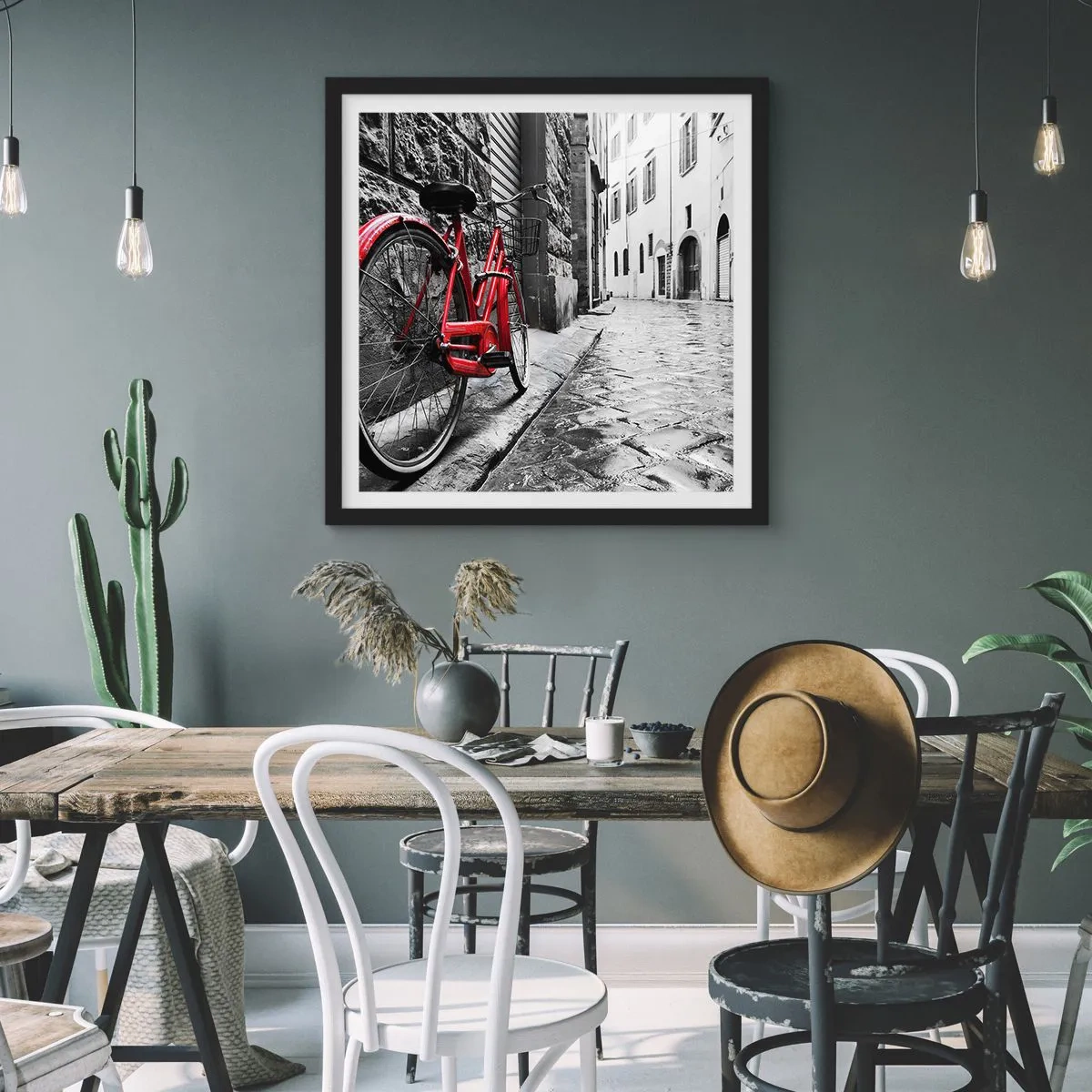 Plagát v čiernom ráme - Skutočná krása nestarne - 60x60 cm