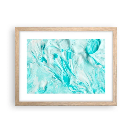 Plagát v ráme zo svetlého duba - Navždy spolu - 40x30 cm