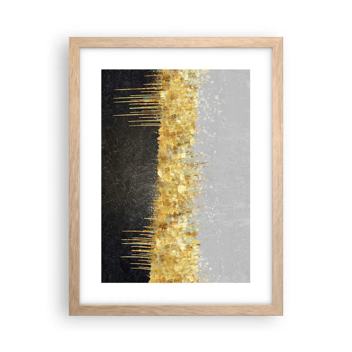 Plagát v ráme zo svetlého duba - Dovnútra a nahor - 30x40 cm