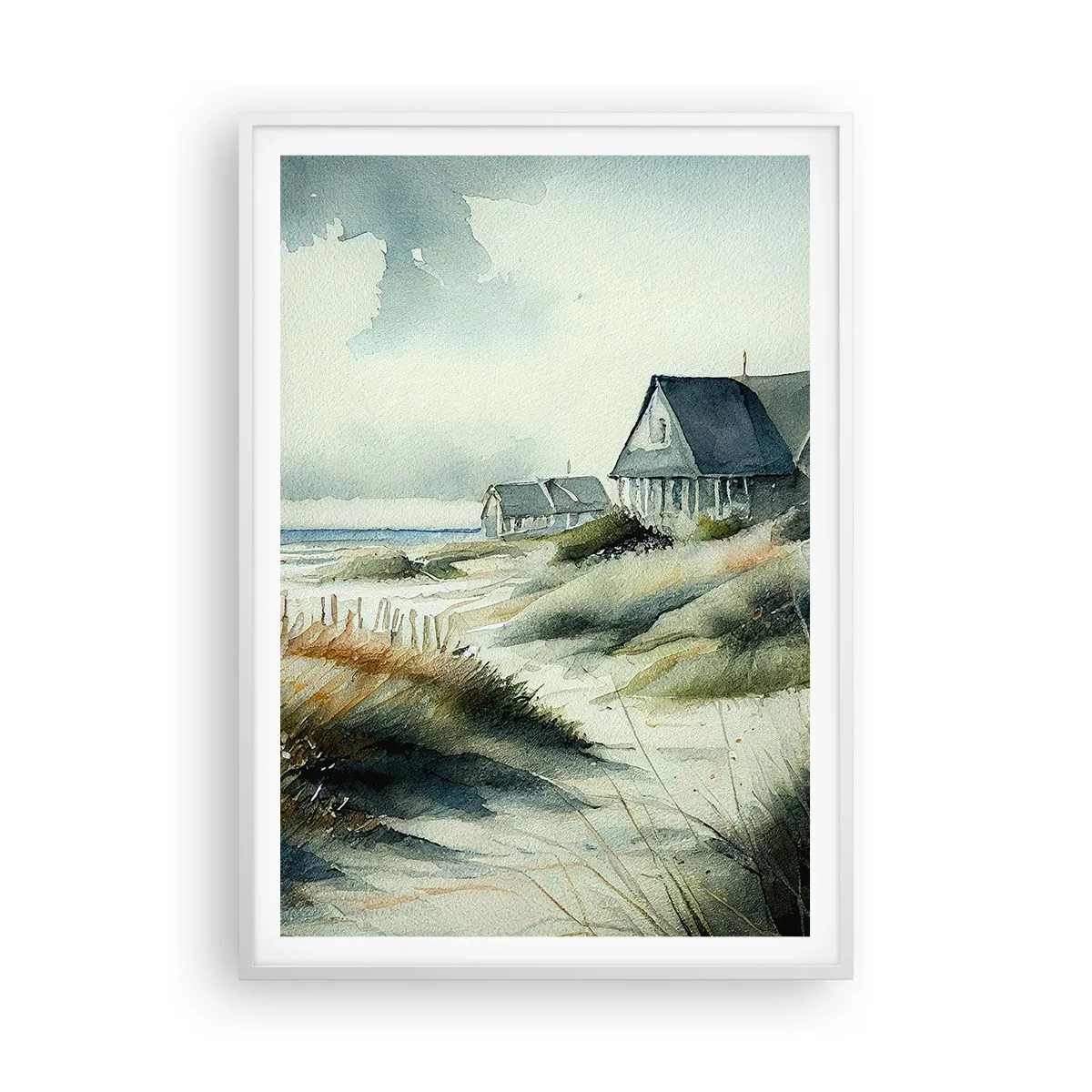 Plagát v bielom ráme - Ďaleko od zhonu - 70x100 cm