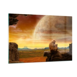 Obraz na skle - Láska je všade rovnaká - 120x80 cm