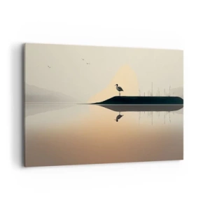 Obraz na plátne - Pán na jazere - 100x70 cm