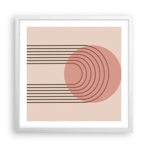 Plagát v bielom ráme - Neodolateľná príťažlivosť - 50x50 cm