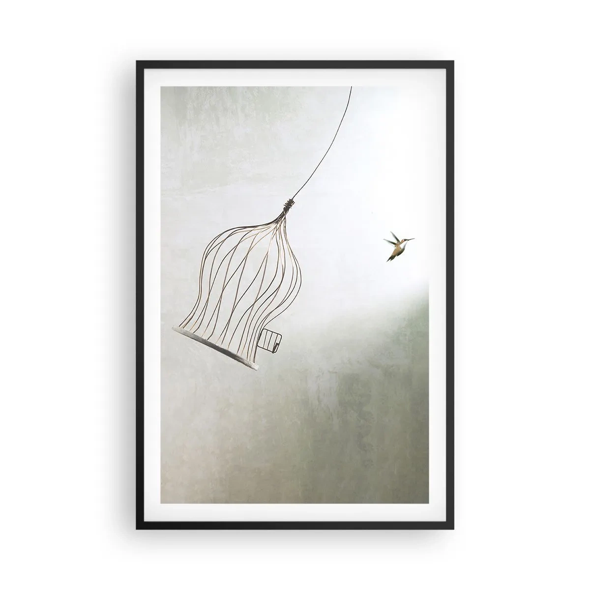 Plagát v čiernom ráme - Vo svojom živle - 61x91 cm