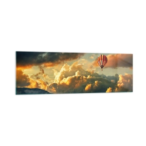 Obraz na skle - Letím, lebo chcem - 160x50 cm