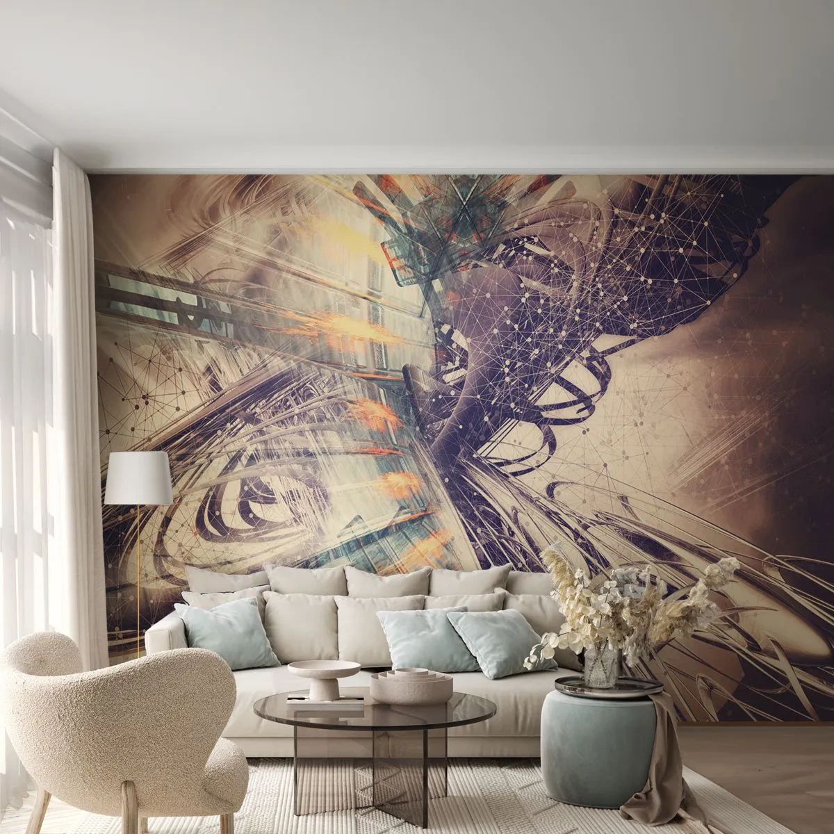 Fototapeta Premium Sand - Vo veľkom zhone - Abstrakcia, Kus, Grafika - 100x70 cm