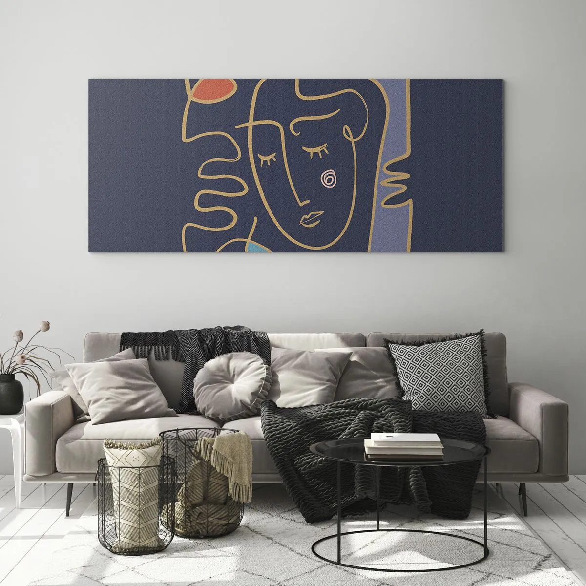 Obraz na skle - V zádumčivosti - 100x40 cm