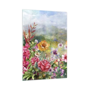 Obraz na skle - Záhrada, ktorá sa zbláznila - 50x70 cm