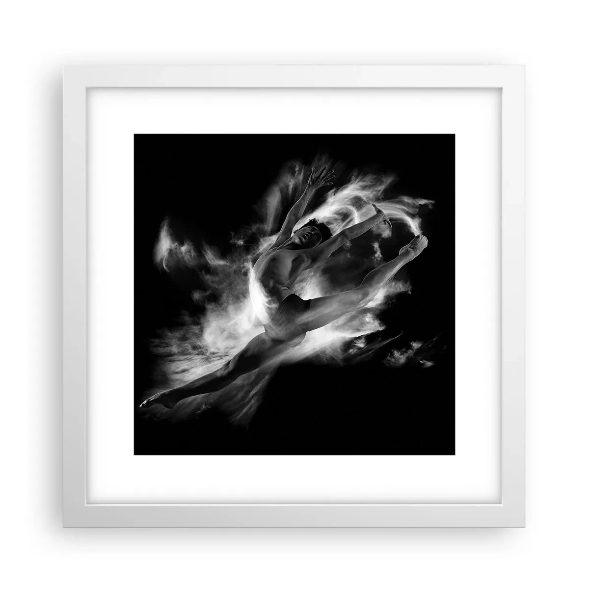 Plagát v bielom ráme - Zastavený za letu - 30x30 cm