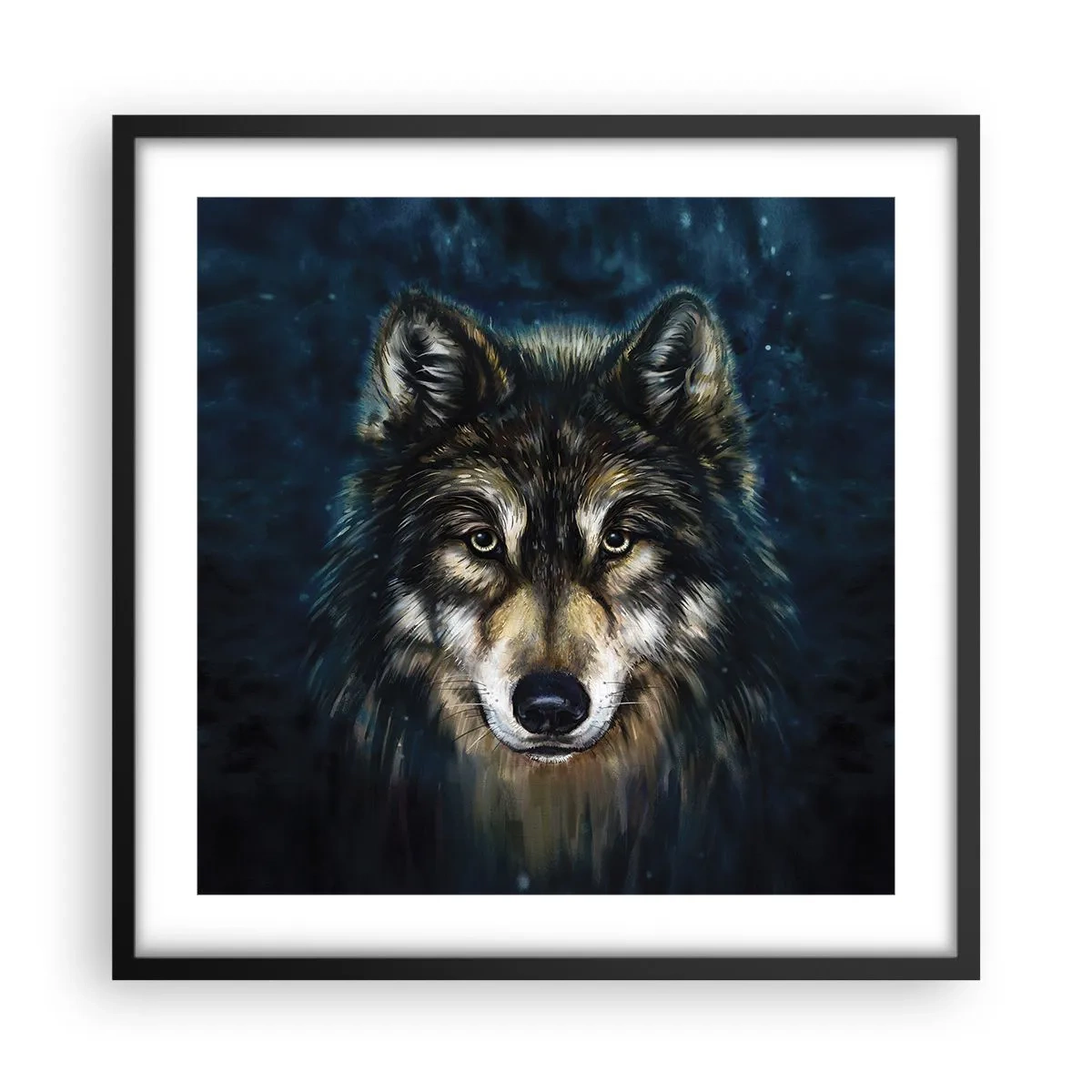 Plagát v čiernom ráme - Alfa? A omega - 50x50 cm