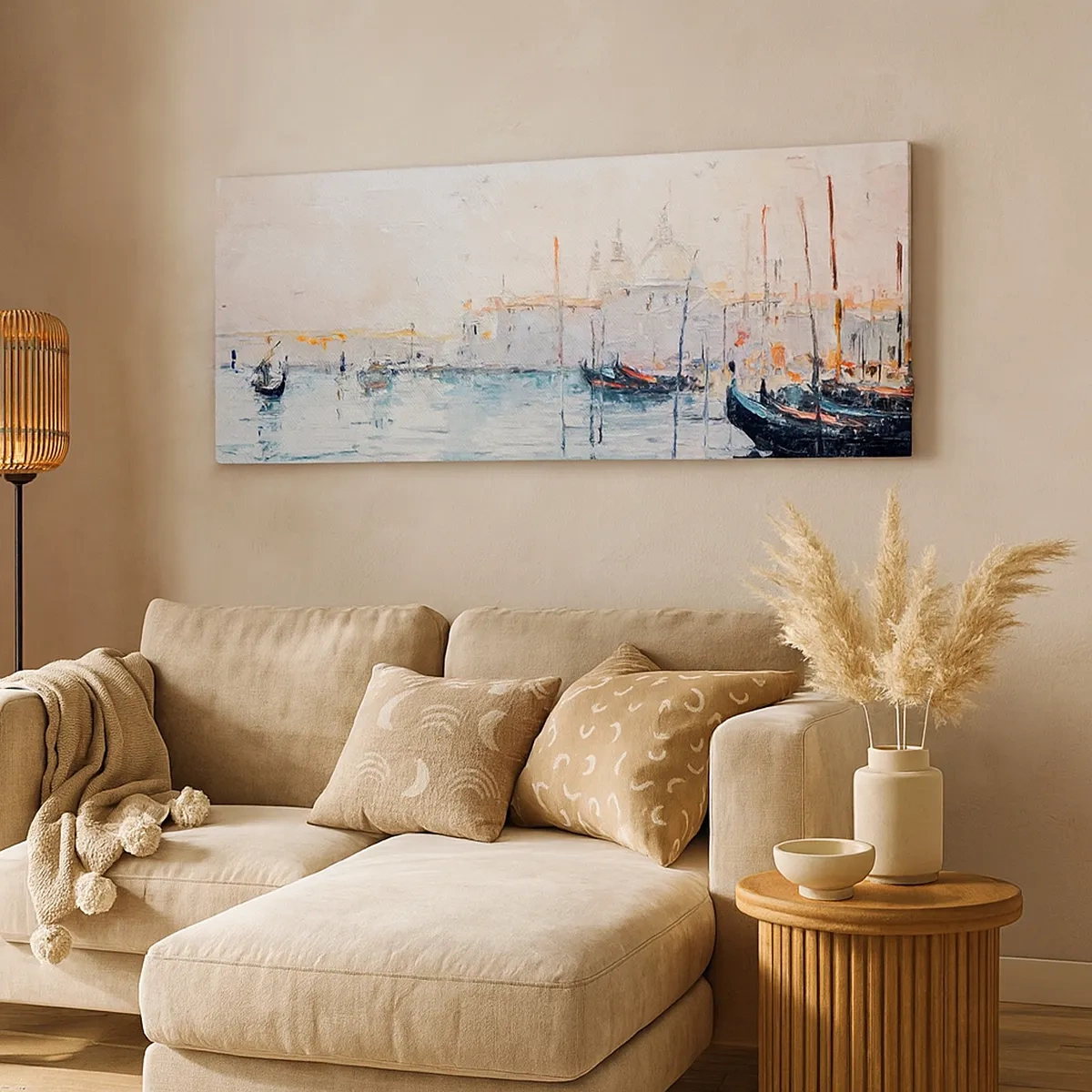 Obraz na plátne - Za vodou, za hmlou - 30x30 cm