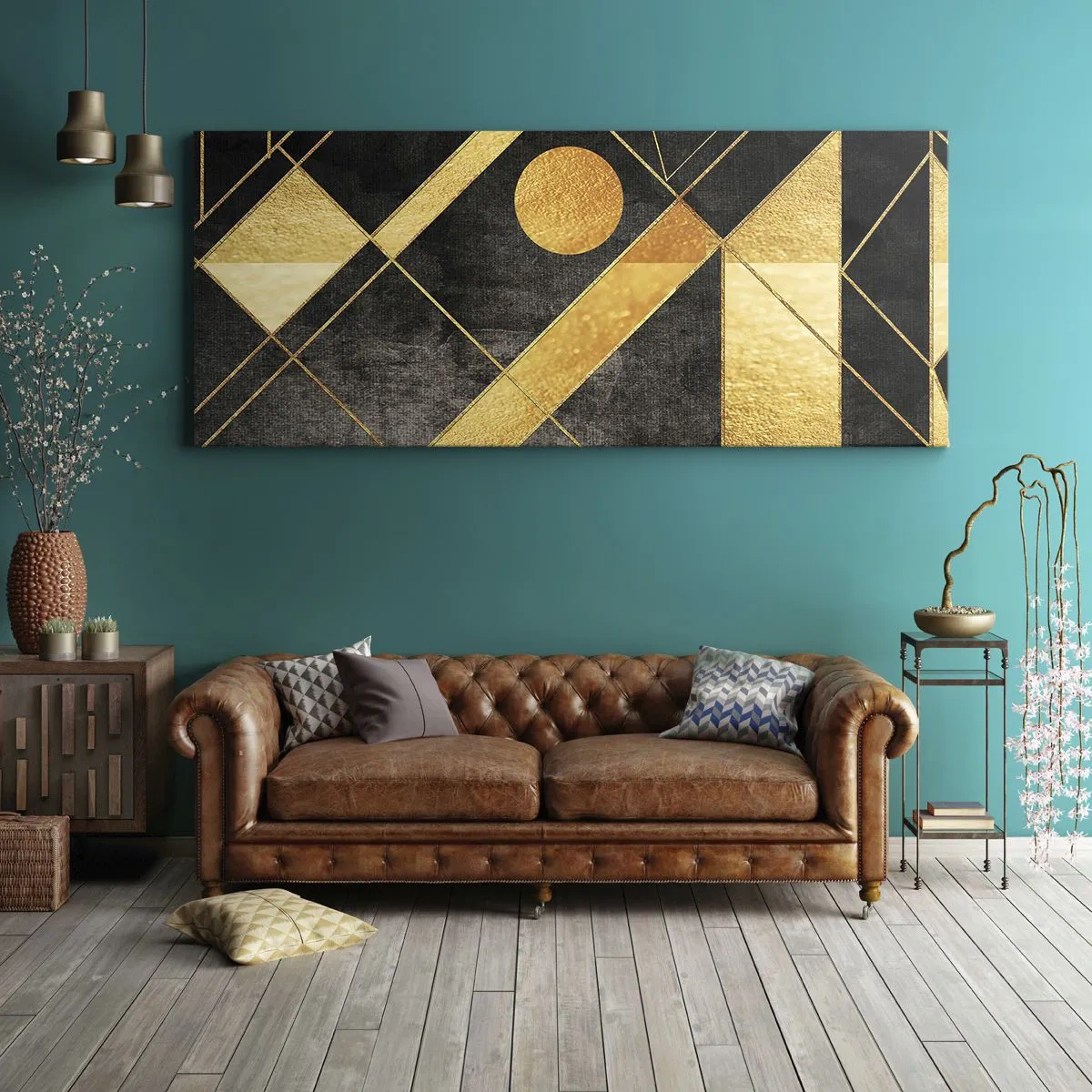 Obraz na plátne - Slnko púšte - 90x30 cm