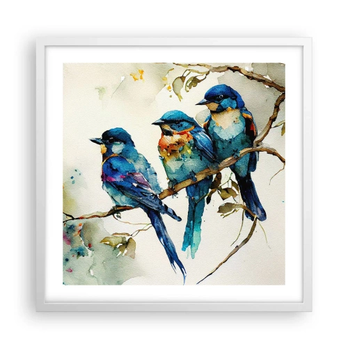 Plagát v bielom ráme - Urazil sa? - 50x50 cm