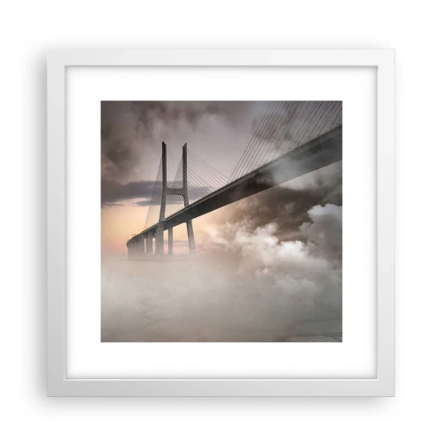 Plagát v bielom ráme - Pri rieke, ktorá nie je - 30x30 cm