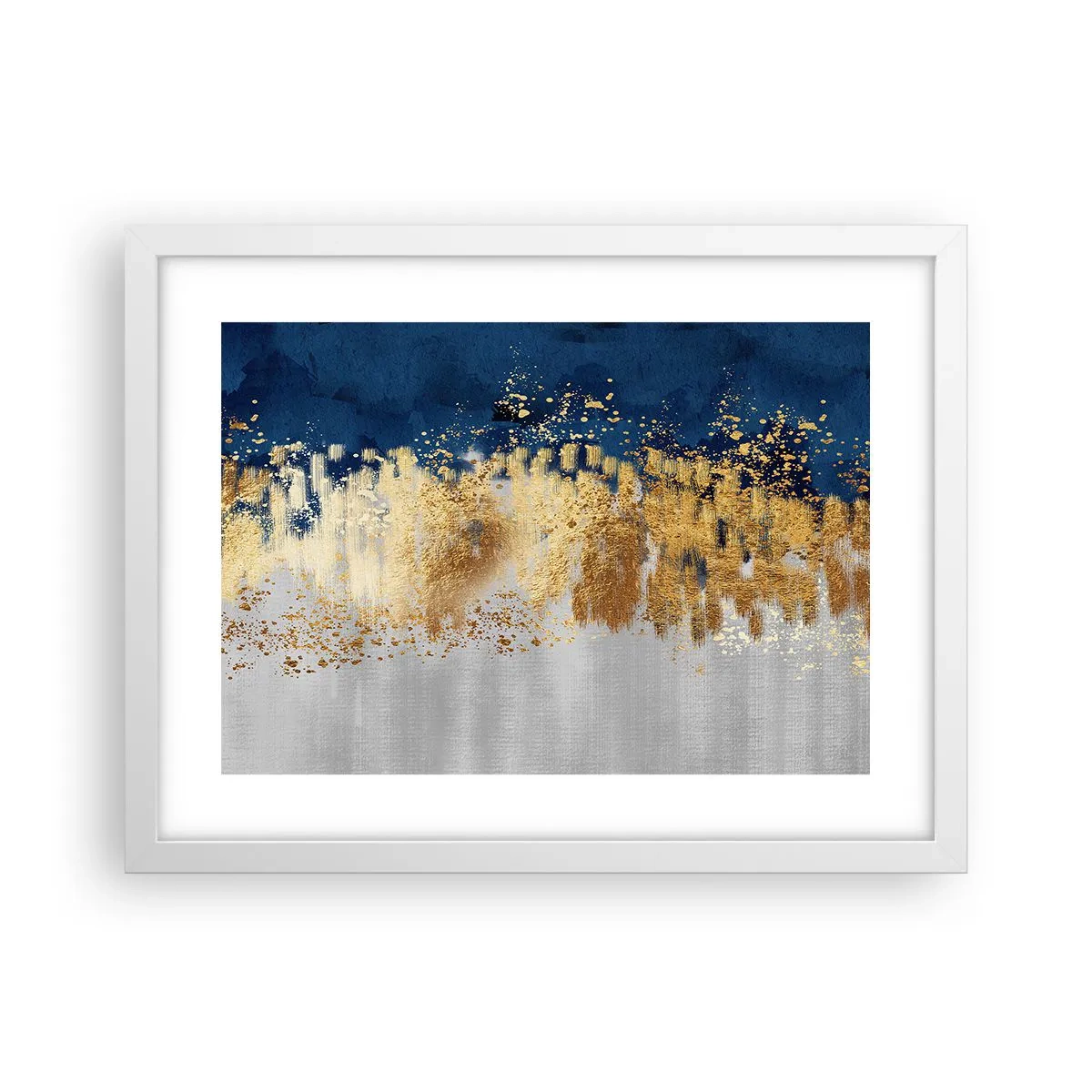 Plagát v bielom ráme - Moderná kompozícia s iskrou - 40x30 cm