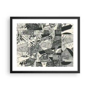Plagát v čiernom ráme - Dynamika súčasnosti - 50x40 cm