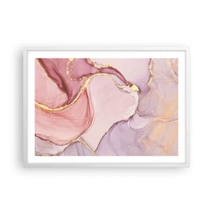 Plagát v bielom ráme - Maznanie farieb - 70x50 cm