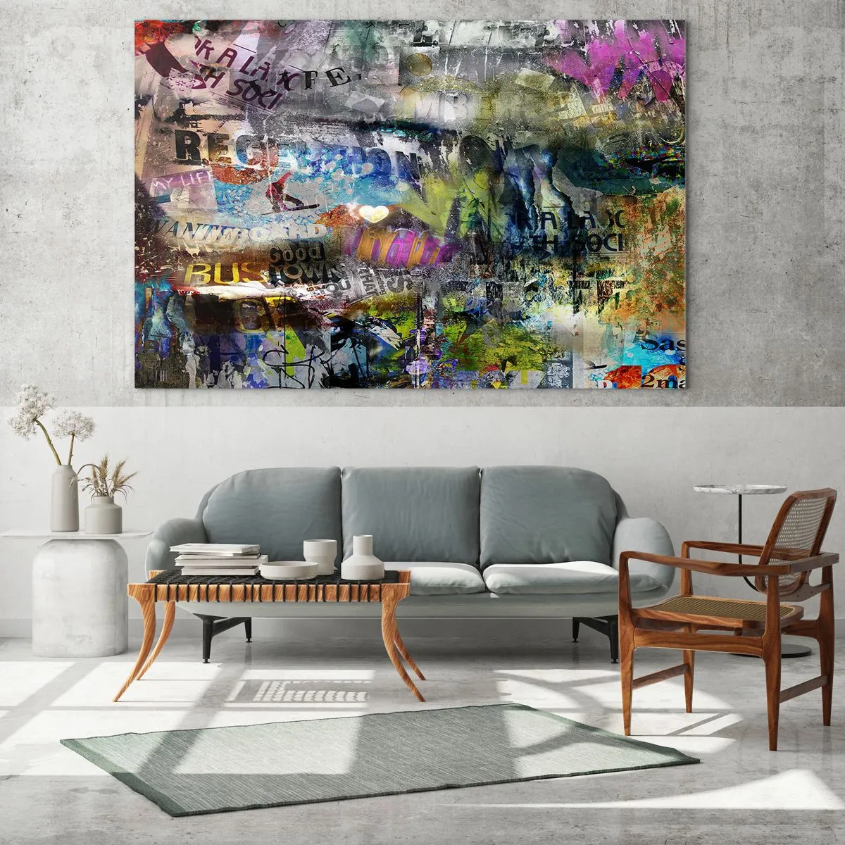 Obraz na skle - Koláž spomienok - 100x70 cm