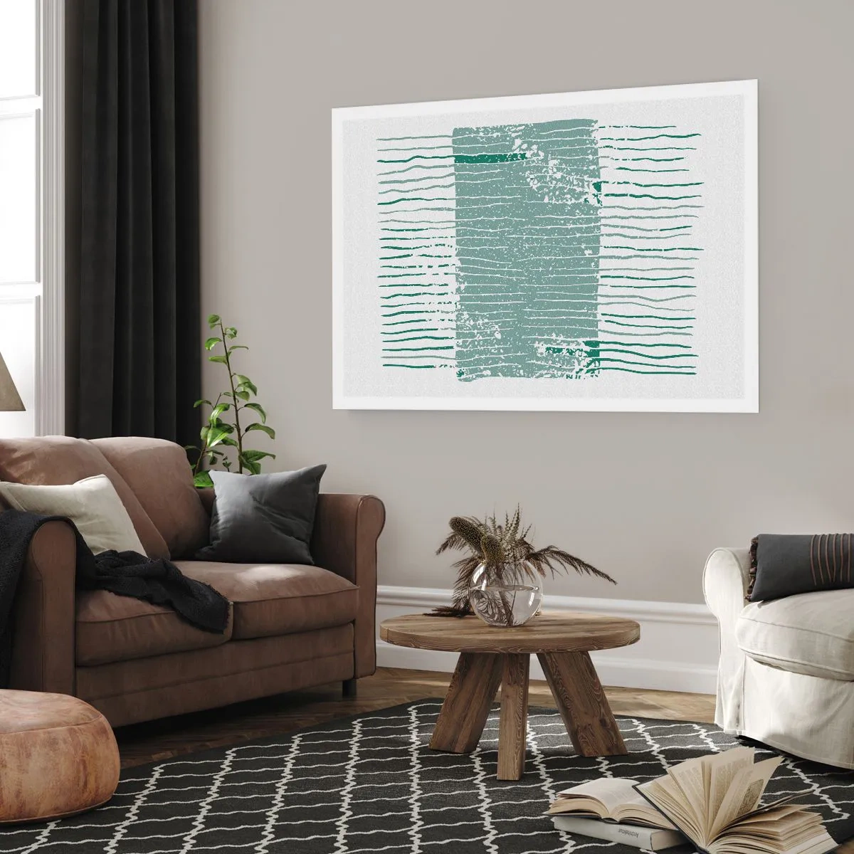 Plagát - Morská abstrakcia - 100x70 cm