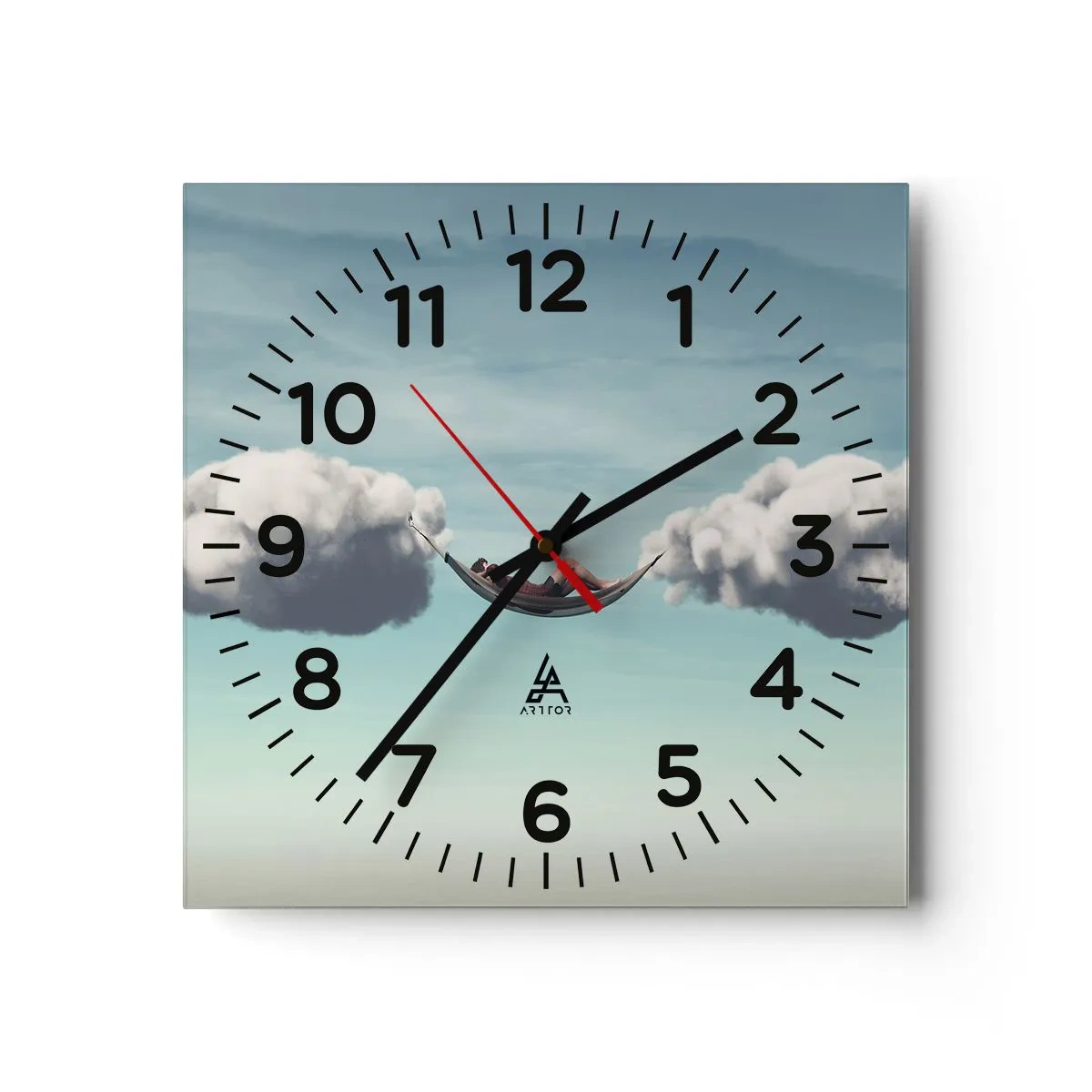 Nástenné hodiny - Blaženosť okamihu - 40x40 cm