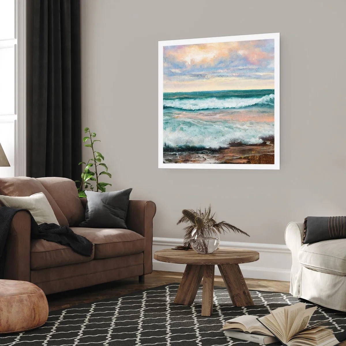 Plagát - Tu uhladíš dušu - 60x60 cm