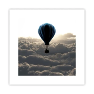 Plagát - Pútnik nad oblakmi - 30x30 cm