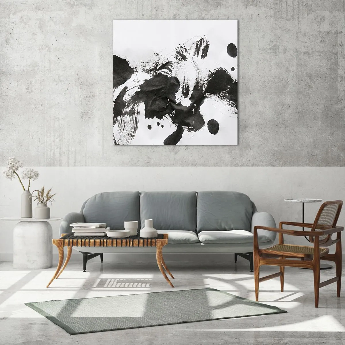 Obraz na skle - Metóda v šialenstve? - 70x70 cm