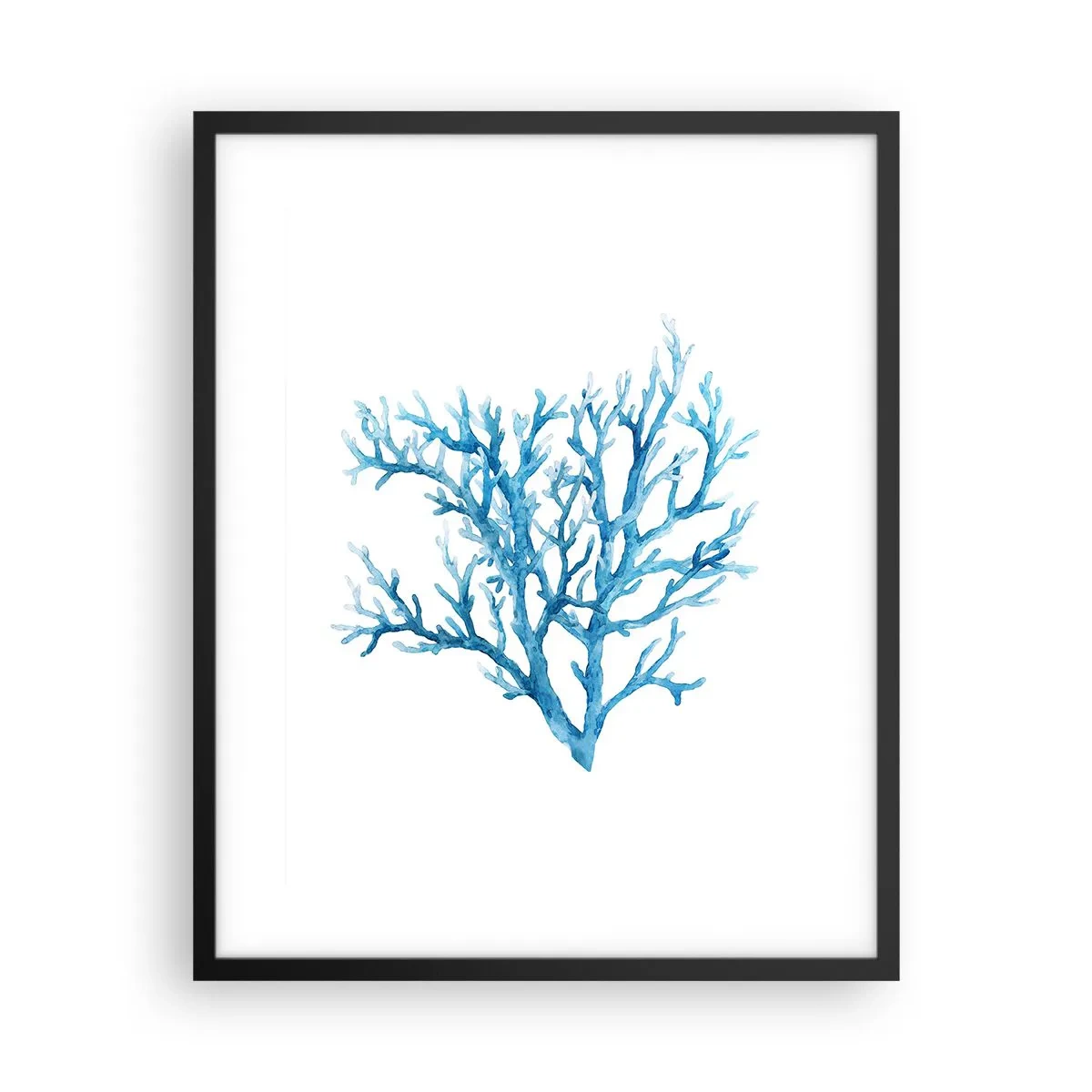 Plagát v čiernom ráme - Morský filigrán - 40x50 cm