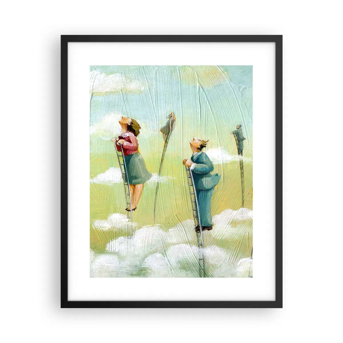 Plagát v čiernom ráme - Za svojim snom - 40x50 cm