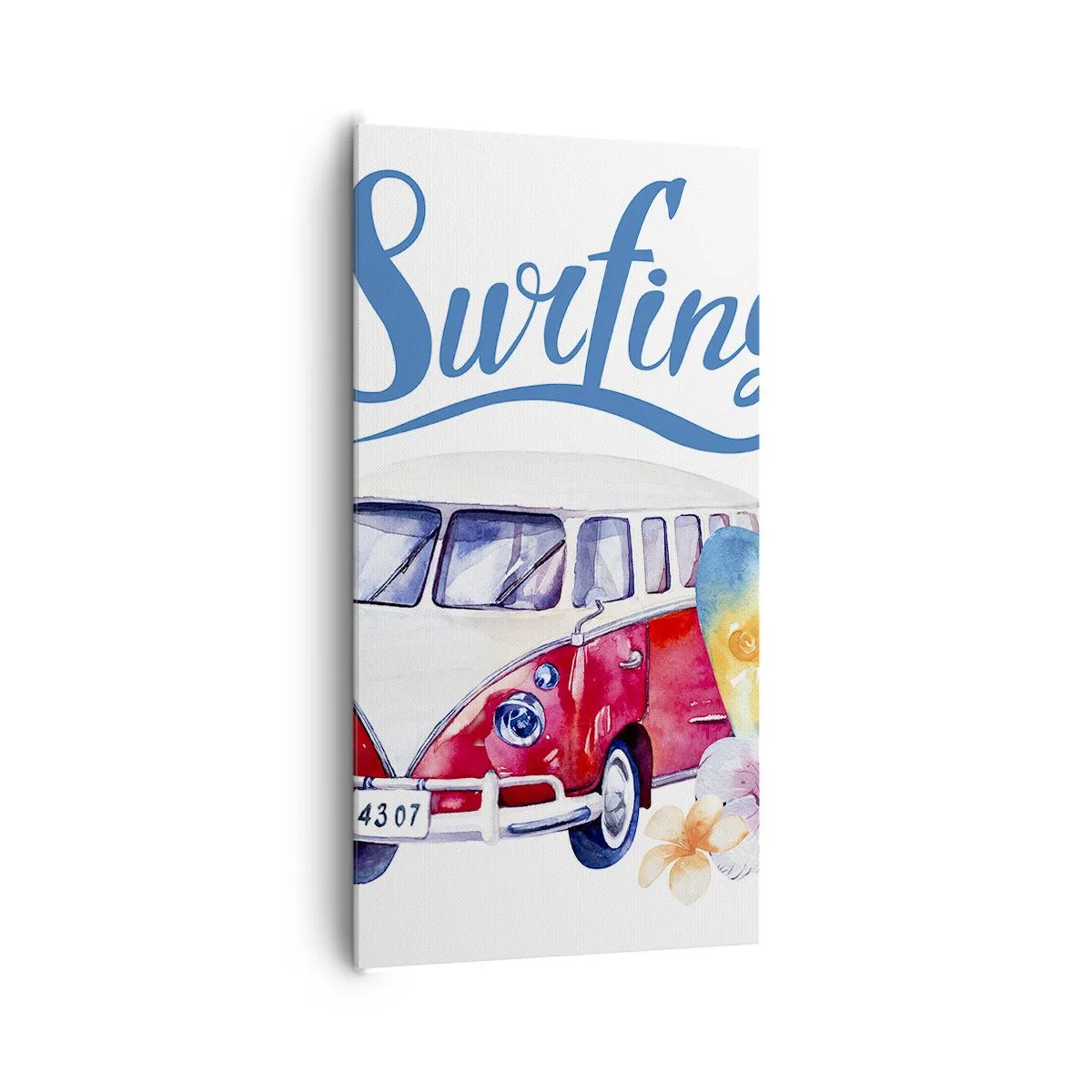 Obraz na plátne - Uhorka - klasika pre surferov - 65x120 cm