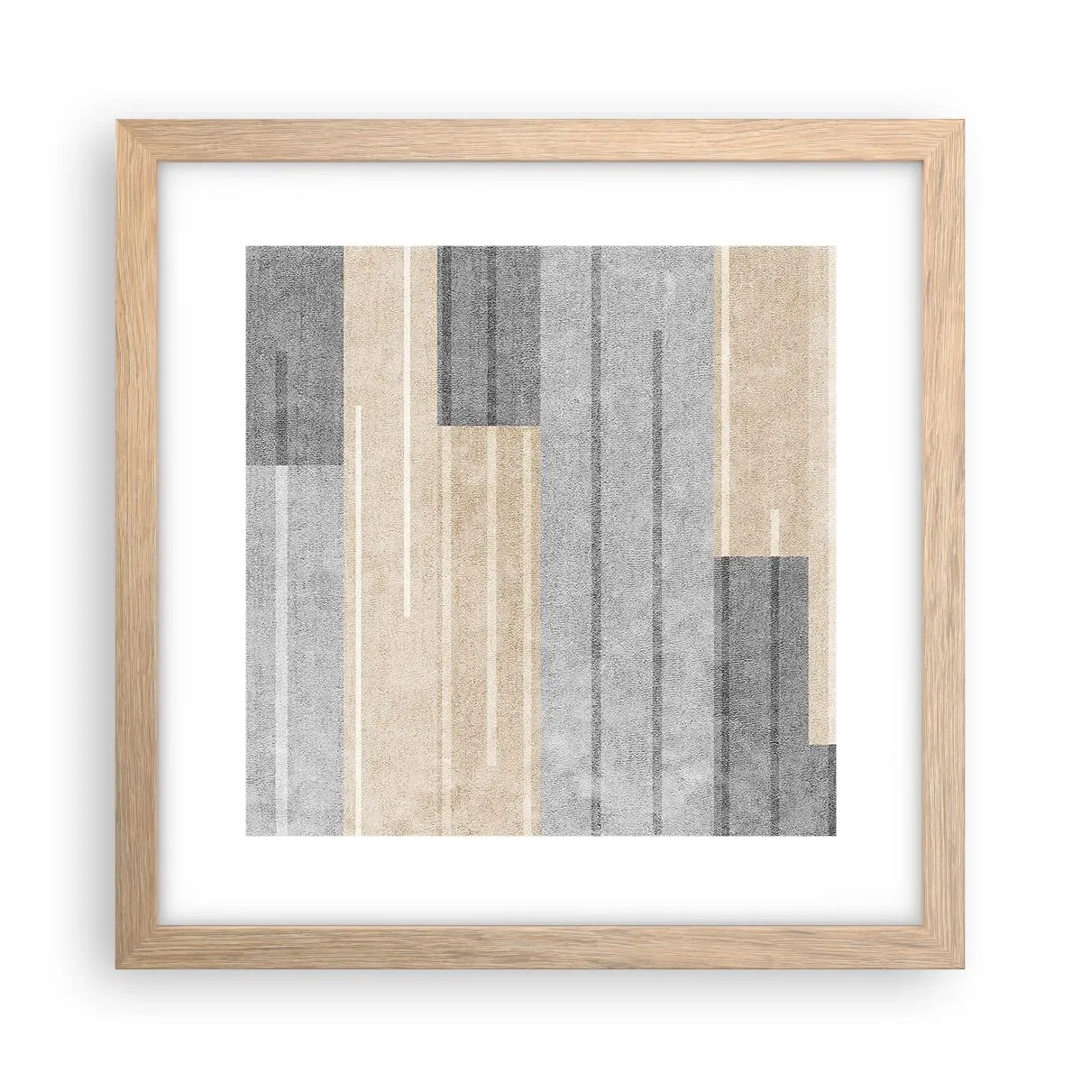 Plagát v ráme zo svetlého duba - Kompozícia: drž sa - 30x30 cm