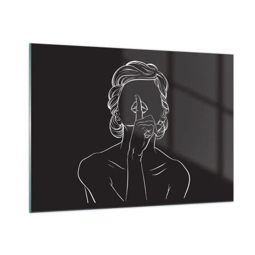 Obraz na skle - Krása rozkvitá v tichu - 100x70 cm