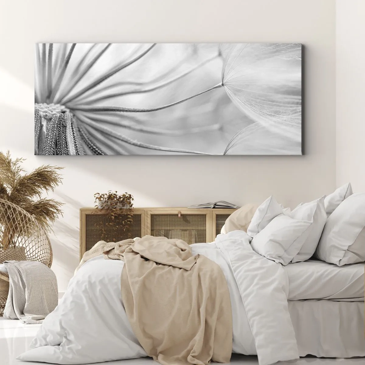 Obraz na plátne - Púpavy - 140x50 cm