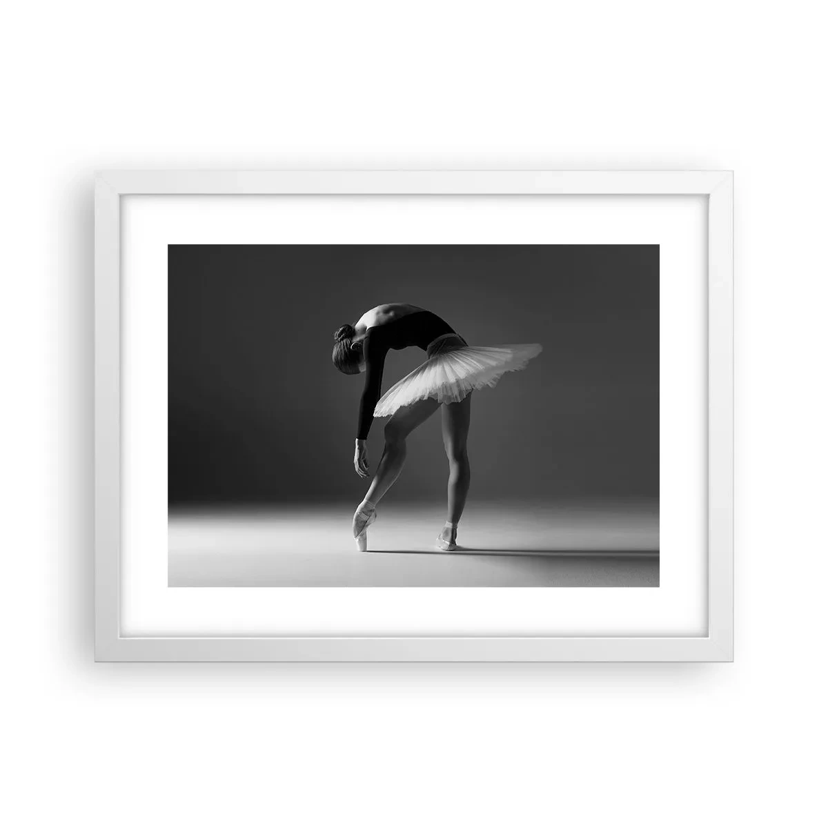 Plagát v bielom ráme - Bella ballerina - 40x30 cm