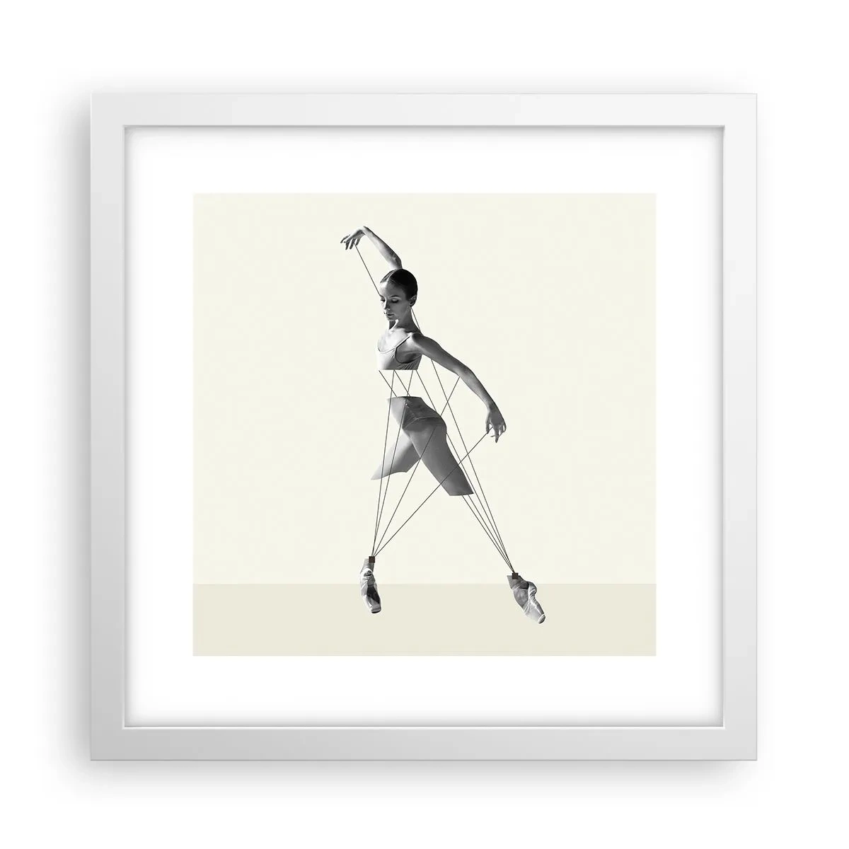 Plagát v bielom ráme - V divadle sveta - 30x30 cm