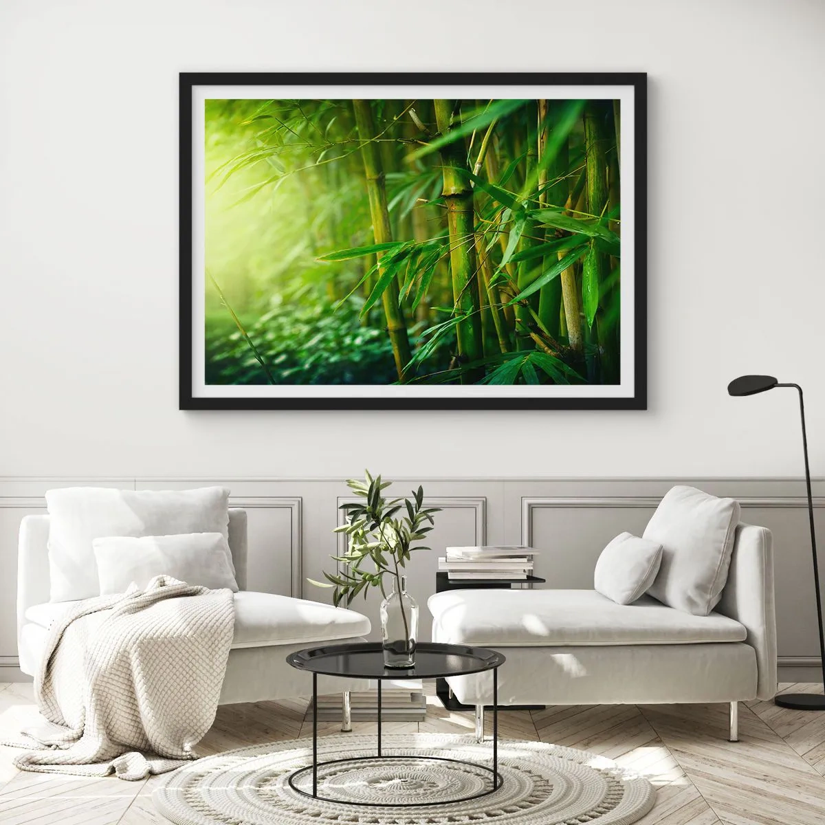 Plagát v čiernom ráme - Poznať samotnú zeleň - 91x61 cm