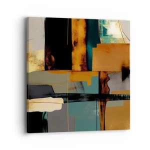 Obraz na plátne - Abstrakcia – svetlo a tieň - 40x40 cm